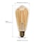 Feit Electric Feit Smart Home ST19 E26 (Medium) Smart-Enabled LED Bulb Amber 60 Watt Equivalence 1 pk ST1960/FIL/AG - alternate 7